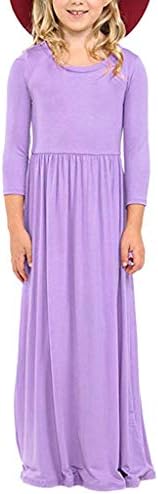 Covermason Girls Beachwear Dress,Honey Vanilla Girls' Fit and Flare Maxi Dress with Easy Removable Label for 5-12Y
