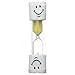 Price comparison product image Zantec Zacr Kids Toothbrush Timer ~ 2 Minute Smiley Sand Timer for Brushing Children's Teeth (Yellow)