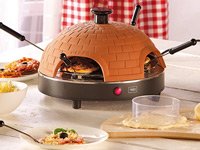 Cucina di Modena Pizzaofen mit echter Terrakotta-Haube für 4 Personen - 8