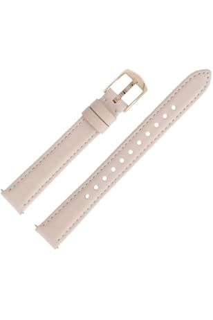 Fossil Uhrenarmband 14 mm Leder Beige ES-3487 | LB-ES3487, Gurt  