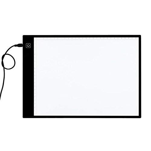 Preisvergleich Produktbild HLBJ Malbrett Leuchtkasten Digital A4 Led Grafiktablett Anzeigetafel Leuchtschablone Grafiker Dünne Kunstschablone Zeichenbrett Leuchtbox Spurentablett