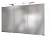 Produktbild 3D-Spiegelschrank Badschrank Hängeschrank Spiegel Wandschrank Badmöbel Baabe I Weiß 120 cm