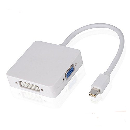 doublethree 3 in 1 1080P Display Port DP zu HDMI VGA DVI Adapter Konverter Kabel für MacBook und Tablet - 6