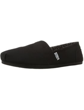 Skechers BOBS Damen Slipper Plush Peace&Love Schwarz