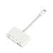 Produktbild MaximalPower Lightning auf SD/TF, Reader, 4 in 1 Lightning auf USB Camera Adapter, Mikro-Laden und Daten Sync Adapter für iPhone & iPad, Plug und Play 2 Pack