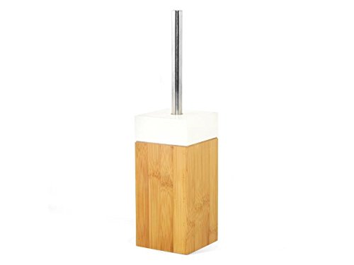 Die original MK Bamboo PARIS – Exklusives Badezimmer Set bestehend aus 7 Stück aus Bambus – Enthält: Bürstenhalter, Spender für Seife, Seifenschale, Zahnputzbecher, 1 Tasse Generica, 1 kleiner Becher mit Deckel und 1 Tasse groß mit Deckel – Montage-Zubehör Badezimmer aus Holz Typ Design Paris - 8