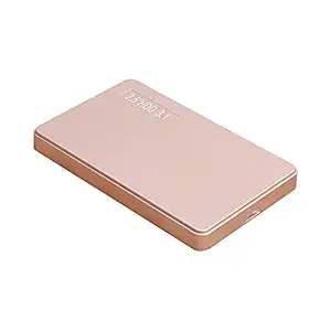 Homgee 2.5'' Type-C to USB 3.0 External Hard Drive Portable D High Transmitting Speed Plug&Play for Desktop/Laptop (80GB) Gold