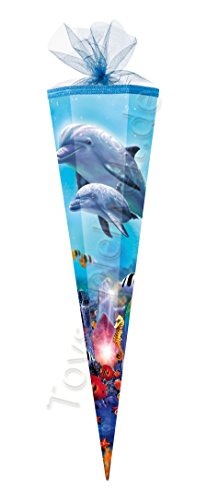 Preisvergleich Produktbild Schultüte 85cm Delfinfamilie