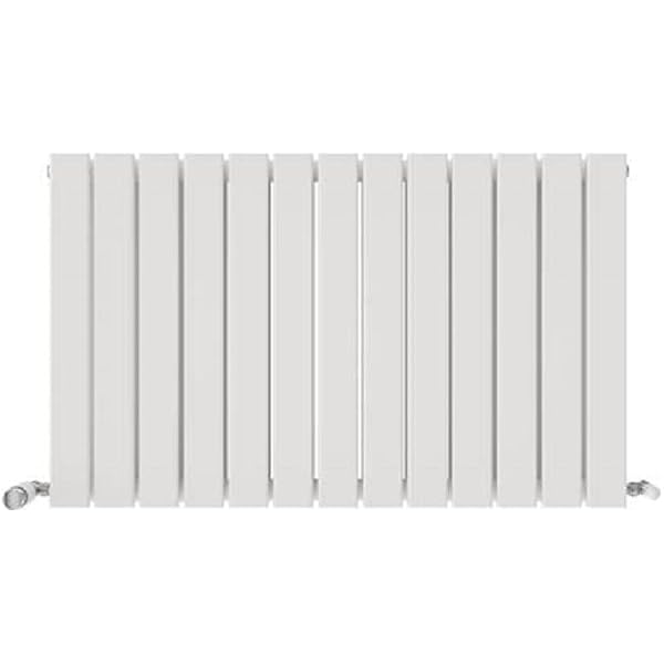 iBathUK | 600 x 1000 mm Matt White Column Designer Radiator Horizontal  Double Flat Panel : Amazon.co.uk: DIY u0026 Tools