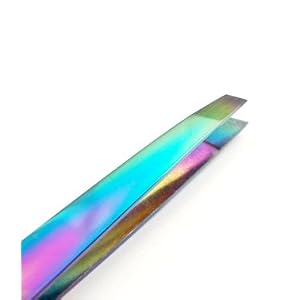 TRiMEDiX Professional Titanium Slant Tip Eyebrow Tweezers - Image 3