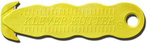 Klever KCJ-1Y Kutter Packaging Opener, Yellow, Set of 10 Pieces