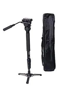 Simpex 882 Photo & Video Monopod with Two-Way Fluid Pan and Tilt Head and Base