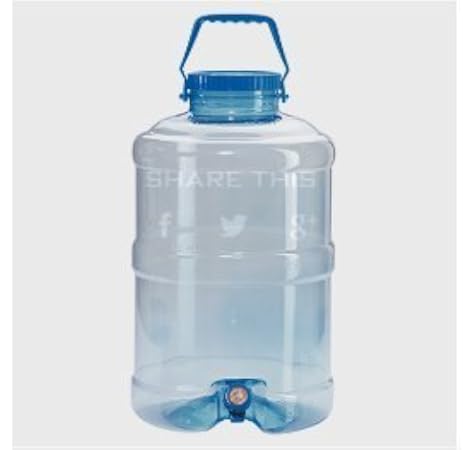 Generic Plastic Water Can With Tap And Handle For Easy To Carry For Domestic And Commercial Use 20 Liters Aqua Color Amazon In Home Kitchen