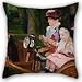 Produktbild Elegancebeauty The Oil Painting Mary Stevenson Cassatt, American - A Woman And A Girl Driving Throw Pillow Case Of ,20 X 20 Inches / 50 By 50 Cm Decoration,gift For Kitchen,play Room,gf,outdoor,coup