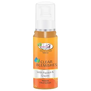 Sibley Beauty Papaya Anti Blemish Pigmentation Face Wash (1 x 100 ml) - For Men Women Boys Girls -Oily Normal Dry Combination Skin - Clear Blemishes Face Wash