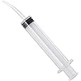 Hand Feeding Syringe with Curve Tip for Hamsters, for Small Birds & Small Animals Like Puppy, Baby Birds, Chicks, Puppy, Kitten, Dog & Cat Transparent (12 ml), 1 Piece