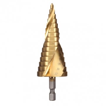 High Quality 4-32MM HSS 4241 Step Drill Spiral Groove Ladder Drill Hexagon Shank