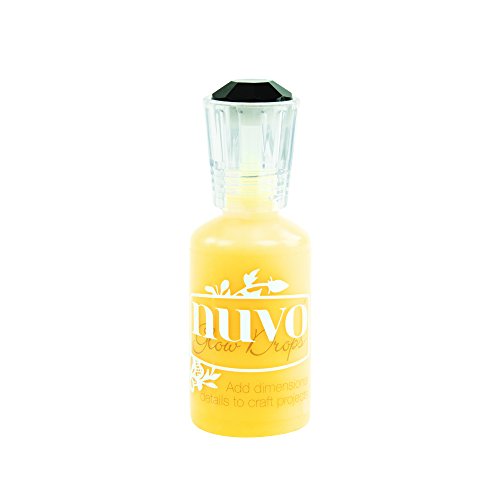 Nuvo by Tonic Studios 747n Glow Drops - Banana Split, 3D Colle, Jaune, 9 x 3 x 3 cm