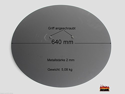640 mm Metalldeckel für Feuerschale MD640 Deckel Abdeckung für 50 55 60 cm - 2