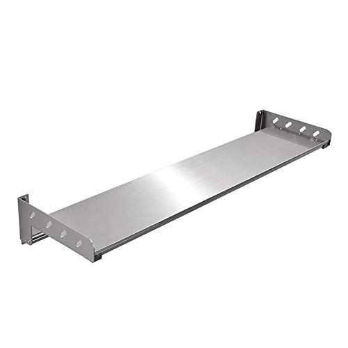 Preisvergleich Produktbild JANSUDY KüChenregal An Der Wand Befestigtes GewüRzregal Aus Edelstahl Mikrowellenregal Einlagiges Lagerregal