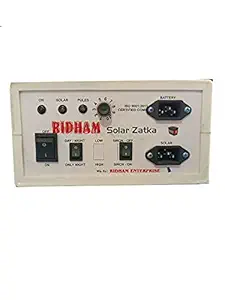 Ridham Zatka Machine Solar Fence Energizer 25 Acre Area Cover 10000 voltDC 1 Year Warranty