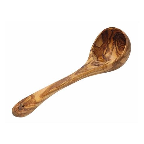 Olivenholz Servier Schöpf Löffel Kelle Schöpflöffel Schöpfkelle ca. 30 cm mit schöner Maserung Unikate aus Oliven Holz