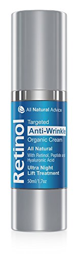 2.5% Retinol Feuchtigkeitscreme Gesichtscreme mit Hyaluronsäure, Peptiden, Vitamin E, B5, Aminosäurenkomplexe Anti Falten Creme – Anti-Aging Hautpflege (50 ml) - 4