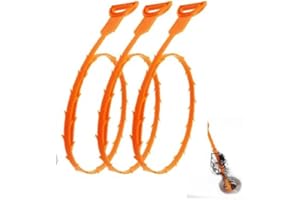 QWATUY Drain Snake Hair Drain Clog Remover Flexible Gripper Gripper Tool Sink Drain Cleaner for Toilet Sewer Shower Kitchen Bathroom Bathtub Clogged Drains Opener