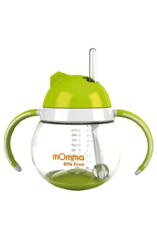 Lansinoh mOmma Steh-auf-Trinkhalmbecher mit Griff, 250 ml