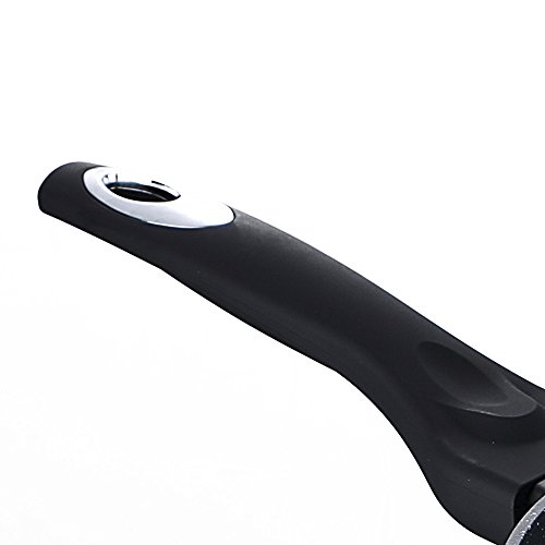 Induktion Bratpfanne 18 cm Pfanne Induktionsfähig Marmor-Antihaftbeschichtung (Höhe 4 cm, Schwarzer Soft-Touch-Griff, Geringes Gewicht, Aluminium, Schwarz) - 3