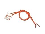 Elastic Lock Laces (Orange & White)
