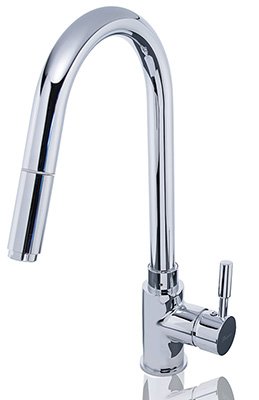 W83 Niederdruckarmatur mit Brause EINHAND Spültisch KÜCHEN + BAD Waschtisch Armatur Küchenarmatur - 3