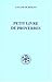 Petit livre de proverbes