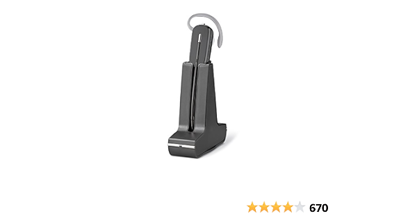 Plantronics C565, Kit cuffie UHF digitali connessione wireless, [Utilizzare  solo con telefono DECT compatibile GAP] , Nero : Amazon.it: Elettronica