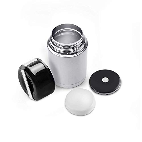 MAVIE 1000ML Stainless Steel Vacuum Bottle Flask, No Leakage Air Pot for Food or Drinks to Keep Warm or Cold (Silver)