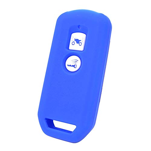 XUKEY Azul Carcasa de Silicona para Llave de PCX 150 Hybrid X-ADV SH125 Scoopy SH300 Forza 125 300 2019 Motocicleta Scooter 2 Botones Smart Key