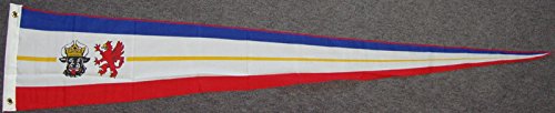 Wimpel Langwimpel Mecklenburg-Vorpommern mit Wappenbildern, ca. 30 x 150 cm