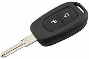 CAR PASSION Carcasa Llave Mando Compatible con Dacia Sandero Duster Logan Repuesto 2 Botones Reparación Sustitución