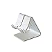 Produktbild Threew Handy Stand Aluminium Desktop Handy Stand Tablet Dock Cradle Halter mit Anti-Rutsch-Basis und Bequeme Ladeport Zubehör Schreibtisch Geeignet für Mobiltelefone und Tablets (Color : Silver)
