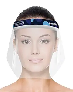 Healthgenie Face Shield For Doctors Pack Of 5, Safety Face Shield & Ear, Anti fog, Universal Face Shield For Men And Women