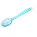 LAGUTE Long Handle Body Bath Shower Back Brush Scrubber Massager Skin Cleaning Brush mobility disability Help Bathing Aid (Blue)