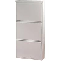 Kare Shoe Rack Caruso - Zapatero (3 compartimentos), color blanco