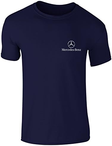 New Mens Mercedes Benz German Car Logo Emblem Moter Sports Club T Shirt Top S-XXL (Large, Navy)