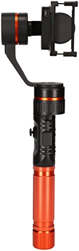 Rollei Profi Actioncam Gimbal - 3-Achsen Schwebestativ (Stabilisator/Steadycam) fÃ¼r Actioncams, inkl. App fÃ¼r Fernsteuerung, passend fÃ¼r Rollei Actioncams und GoPro Hero 6 / 5 / 4 und 3 sowie weitere Actioncams - Schwarz/Orange