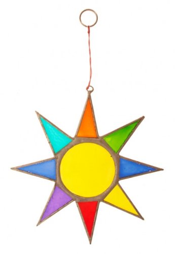 Suncatcher / Sonnenfänger, groß, hängend, regenbogenfarben