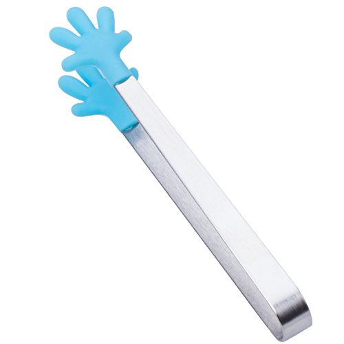ZeWoo 4 pcs Mini Essen Clip, Edelstahl + Silikon, Lebensmittel-Clip, Gewürze Clip, Zucker-Clip, 2 blau + 2 lila - 2