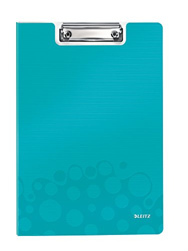 Leitz A4 Clipfolder with Cover, Lightweight Polyfoam, WOW Range, Assorted Colours, Pack of 10
