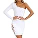 Produktbild Damen Kleid, Malloom Mode Frauen Bodycon One Shoulder Langarm Bandage Abendgesellschaft Kleid a Linie Schulterfrei Blumen Geschenke Kleid Röck