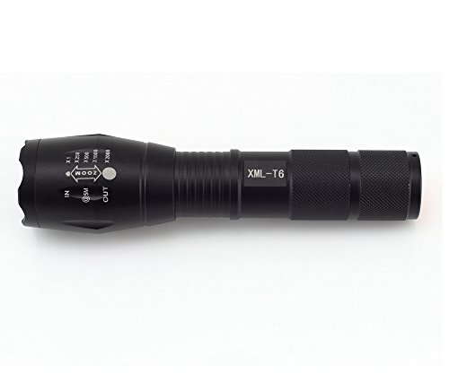 TGLOE (Tm) -1600LM CREE XM-L T6 LED ZOOMABLE Taschenlampe 2X 18650 Akku Ladegerät - 6