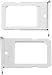 Produktbild MICROSPAREPARTS Mobile mspp70828 Halterung für SIM-Karte Silber 1Stück (die) Notebook-Schutzhülle